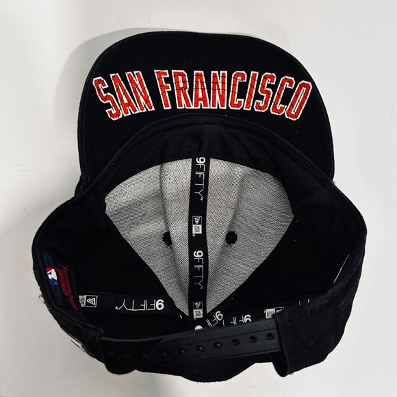 San Francisco Giants MLB Womens Baseball Cap Hat New Era Black Orange Sparkle OS - Picture 4 of 12